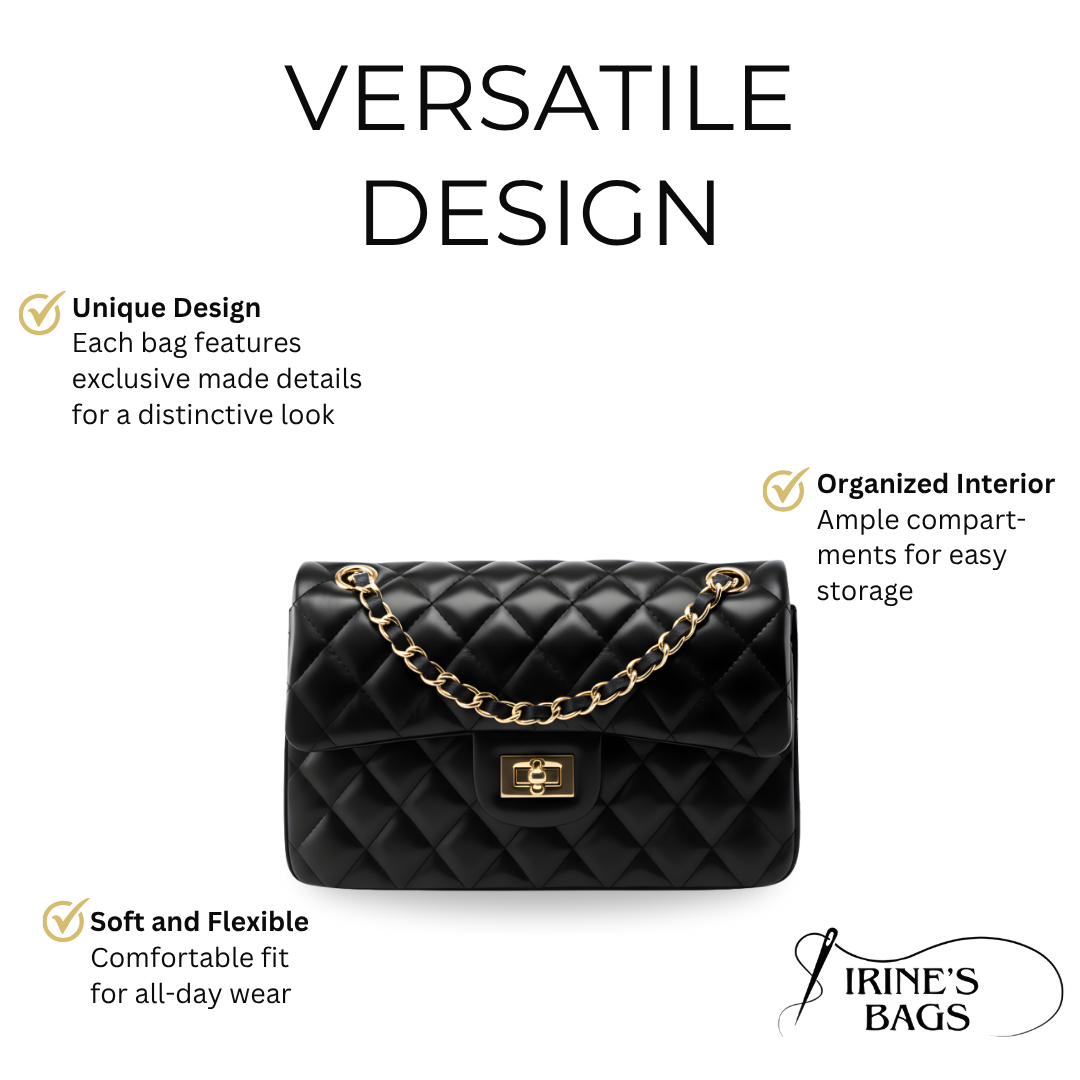 Irene – Stylish & Durable Leather Quilted Shoulder Bag